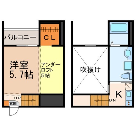 ロッククリスタル小木田の物件間取画像